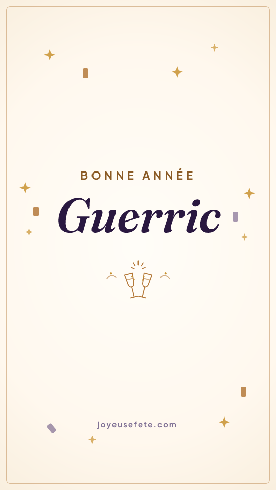 Image « Bonne année Guerric » au format story