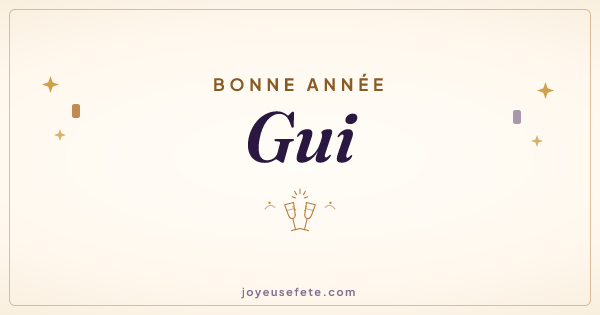Image « Bonne année Gui » au format large