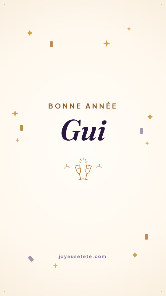 Image « Bonne année Gui » au format story