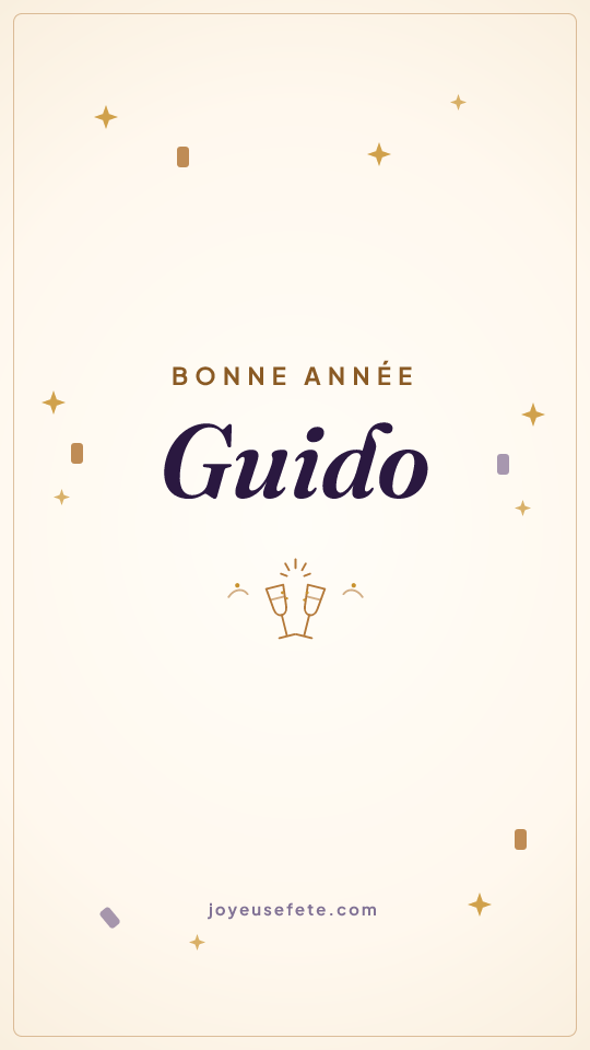 Image « Bonne année Guido » au format story