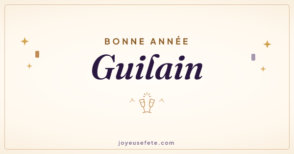 Image « Bonne année Guilain » au format large