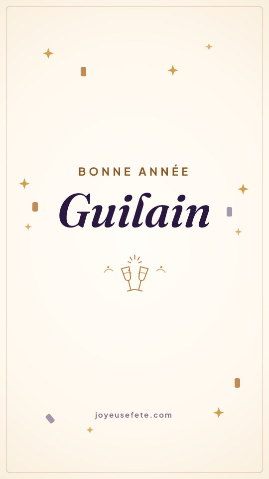 Image « Bonne année Guilain » au format story