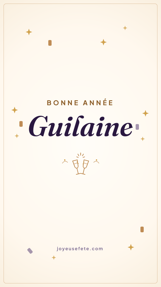 Image « Bonne année Guilaine » au format story