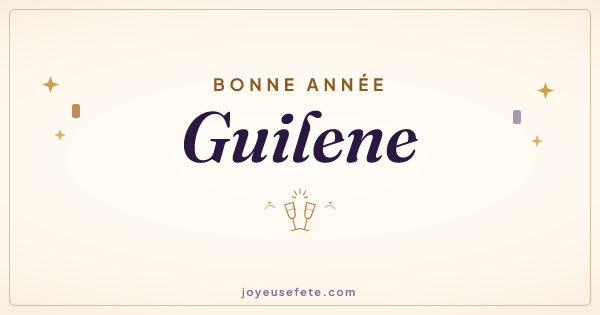 Image « Bonne année Guilene » au format large