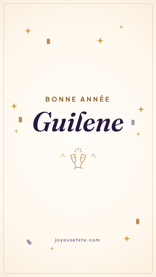 Image « Bonne année Guilene » au format story