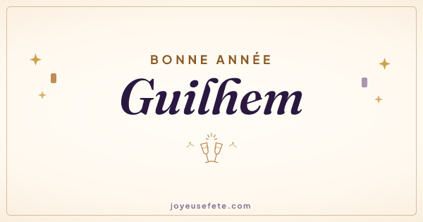Image « Bonne année Guilhem » au format large