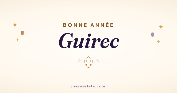 Image « Bonne année Guirec » au format large