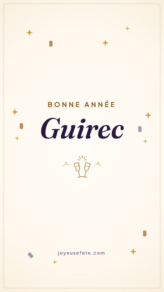 Image « Bonne année Guirec » au format story