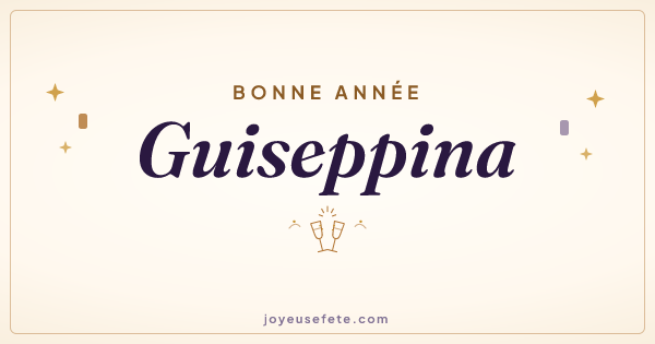 Image « Bonne année Guiseppina » au format large