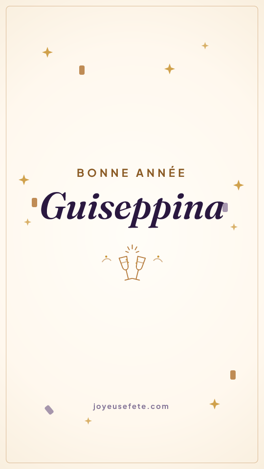 Image « Bonne année Guiseppina » au format story