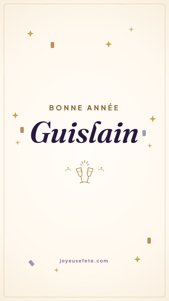 Image « Bonne année Guislain » au format story