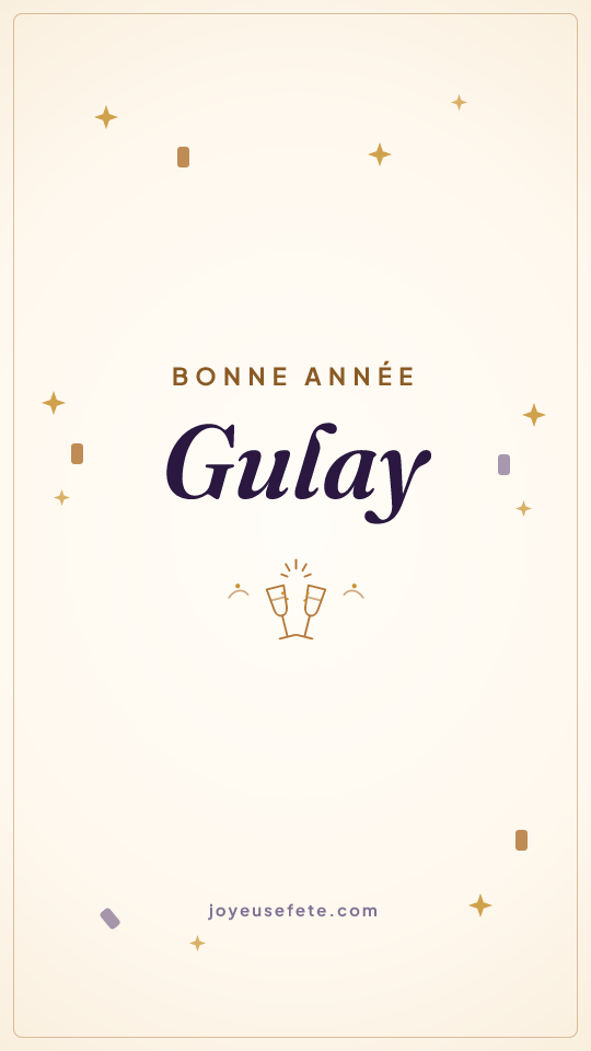 Image « Bonne année Gulay » au format story