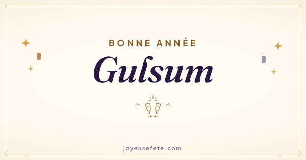 Image « Bonne année Gulsum » au format large