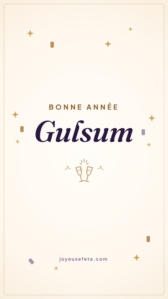 Image « Bonne année Gulsum » au format story
