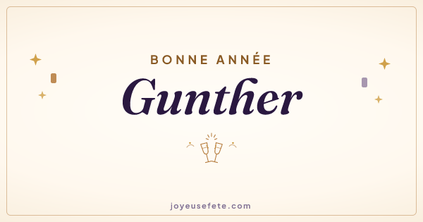 Image « Bonne année Gunther » au format large