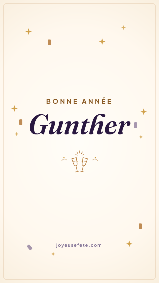 Image « Bonne année Gunther » au format story