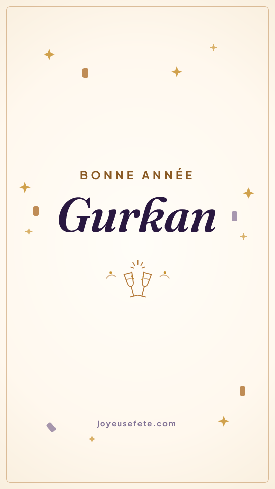 Image « Bonne année Gurkan » au format story