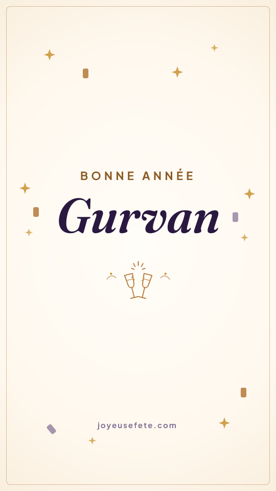 Image « Bonne année Gurvan » au format story