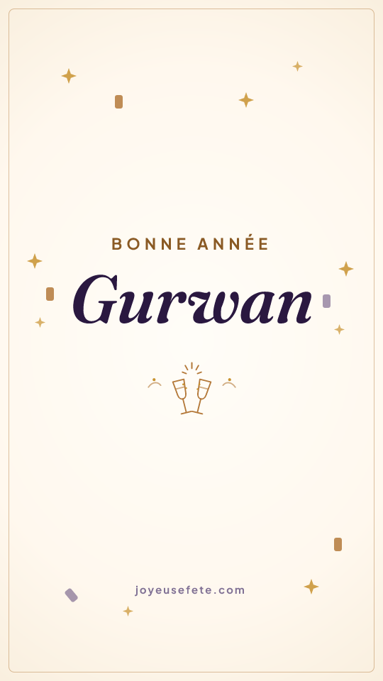 Image « Bonne année Gurwan » au format story