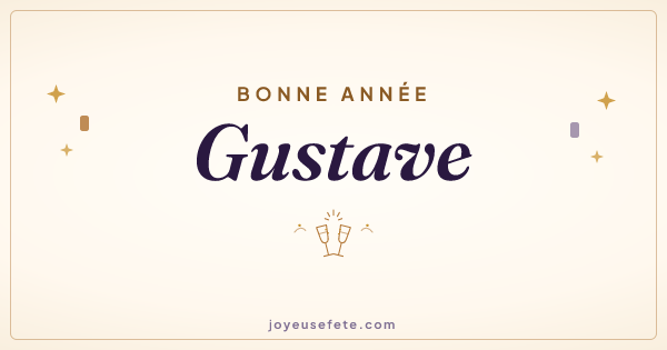 Image « Bonne année Gustave » au format large