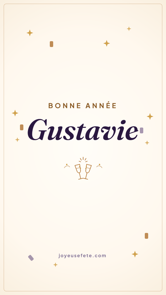 Image « Bonne année Gustavie » au format story