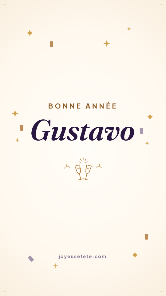 Image « Bonne année Gustavo » au format story