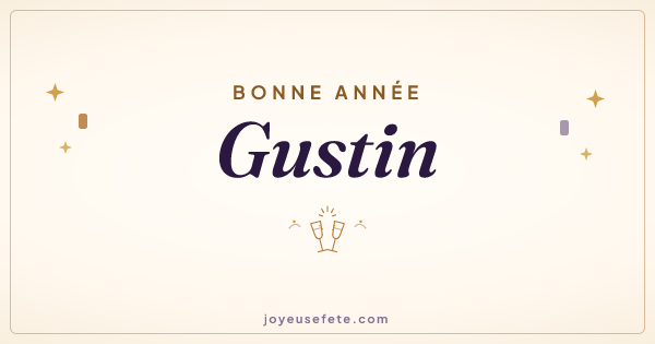 Image « Bonne année Gustin » au format large