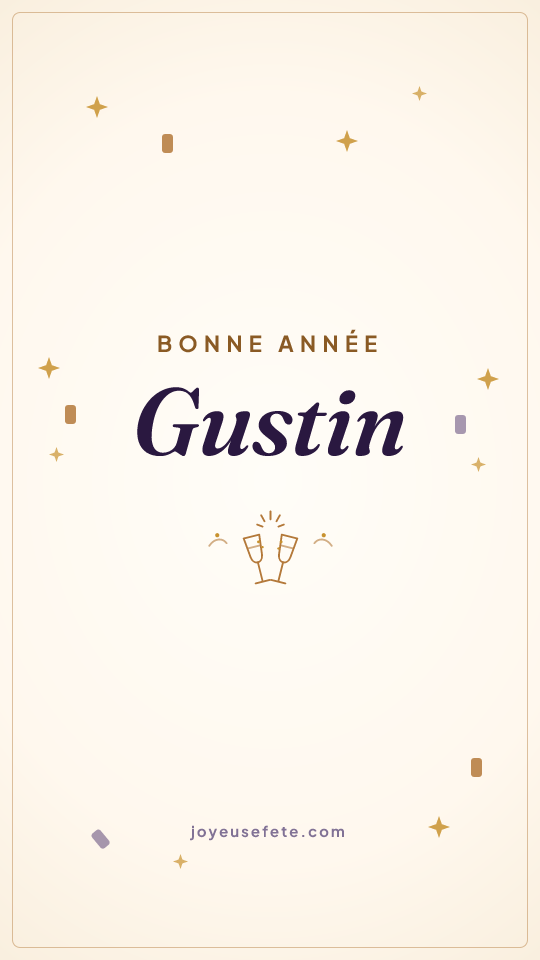 Image « Bonne année Gustin » au format story