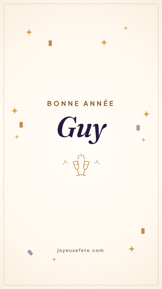 Image « Bonne année Guy » au format story