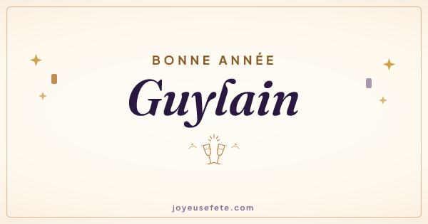 Image « Bonne année Guylain » au format large