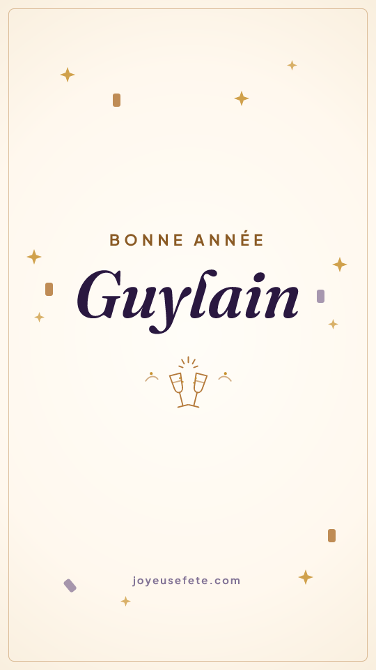 Image « Bonne année Guylain » au format story