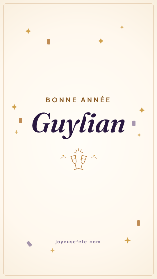 Image « Bonne année Guylian » au format story
