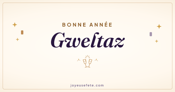 Image « Bonne année Gweltaz » au format large