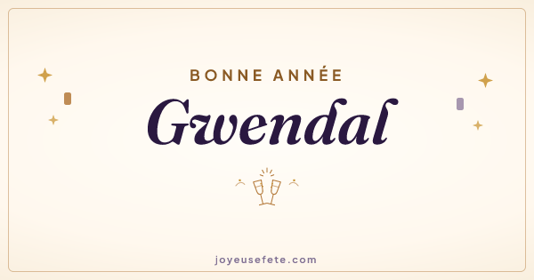 Image « Bonne année Gwendal » au format large
