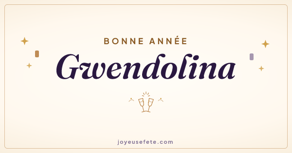 Image « Bonne année Gwendolina » au format large