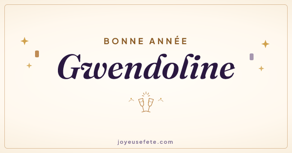 Image « Bonne année Gwendoline » au format large