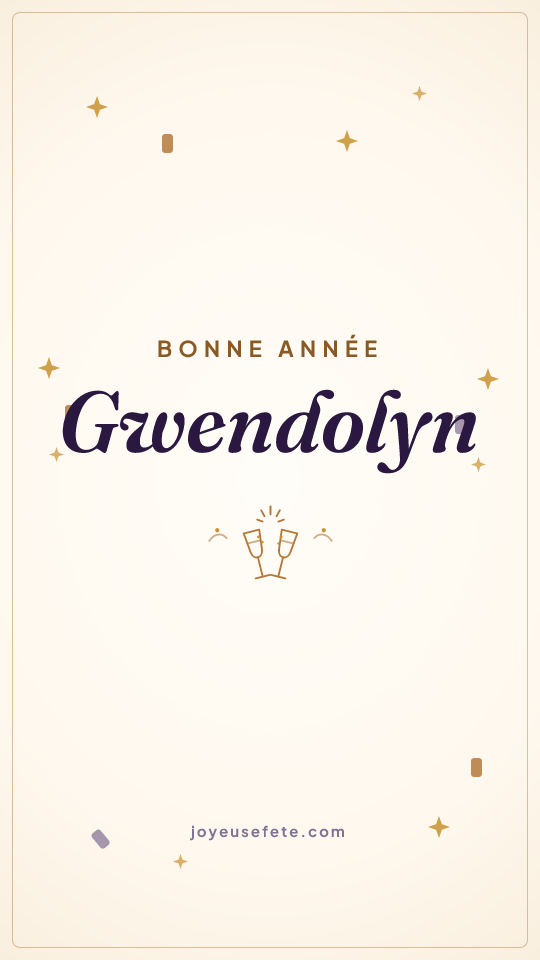 Image « Bonne année Gwendolyn » au format story