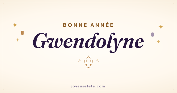 Image « Bonne année Gwendolyne » au format large
