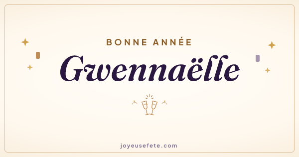 Image « Bonne année Gwennaëlle » au format large
