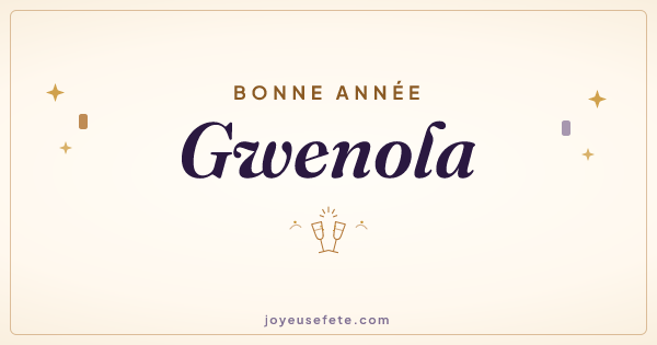 Image « Bonne année Gwenola » au format large