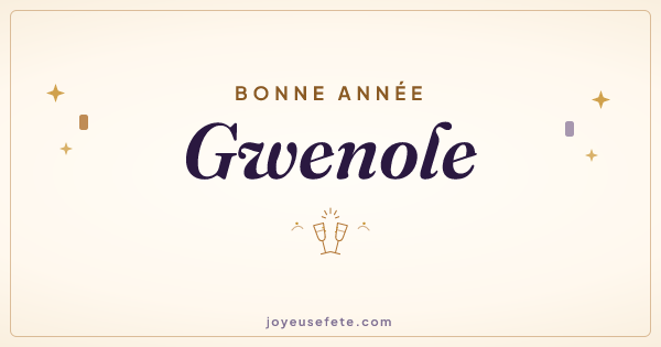 Image « Bonne année Gwenole » au format large