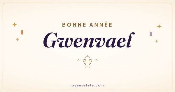 Image « Bonne année Gwenvael » au format large