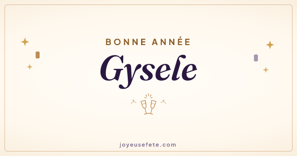 Image « Bonne année Gysele » au format large