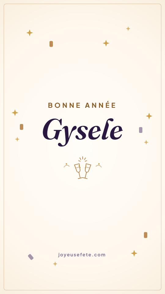 Image « Bonne année Gysele » au format story