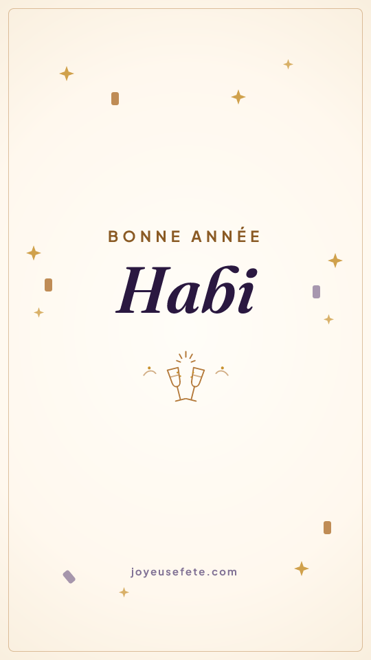 Image « Bonne année Habi » au format story