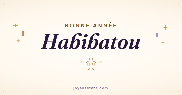 Image « Bonne année Habibatou » au format large