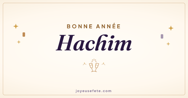 Image « Bonne année Hachim » au format large