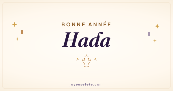 Image « Bonne année Hada » au format large