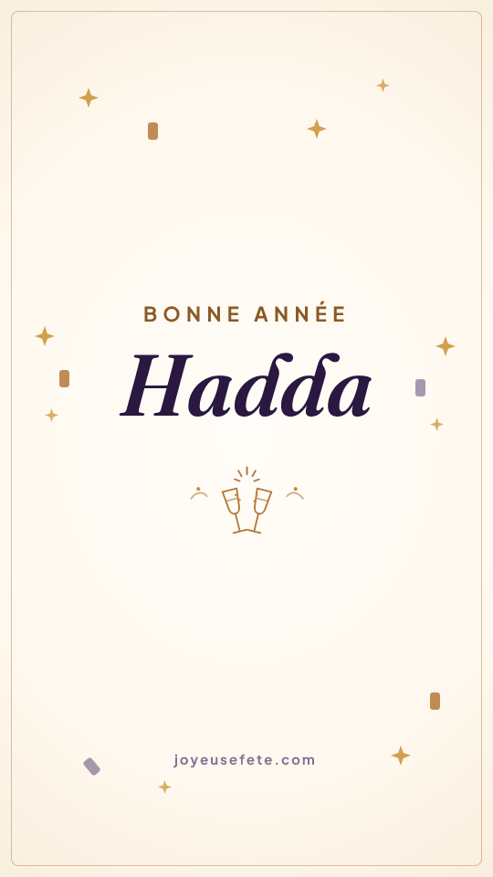 Image « Bonne année Hadda » au format story