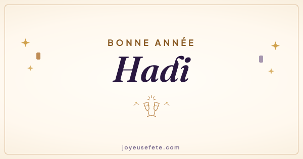 Image « Bonne année Hadi » au format large